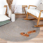 Jute Rug - Fair Round Grey