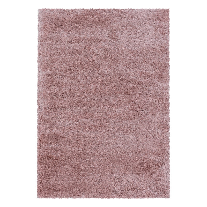 High-Pile Floor Rug - Fuzzy Pink