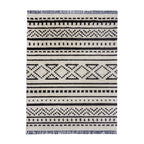 Aztec floor rug - Sabro Black/White