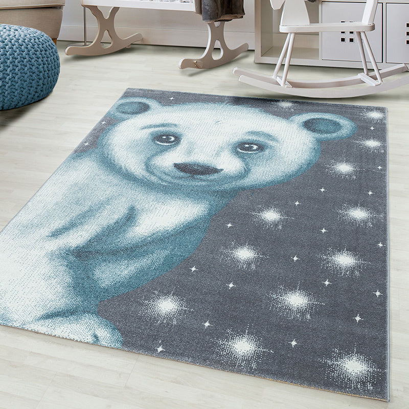 Children's floor rug - Bambi Bear Blue