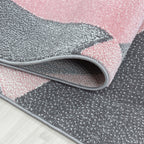 Modern floor rug - Brick Pink 1130