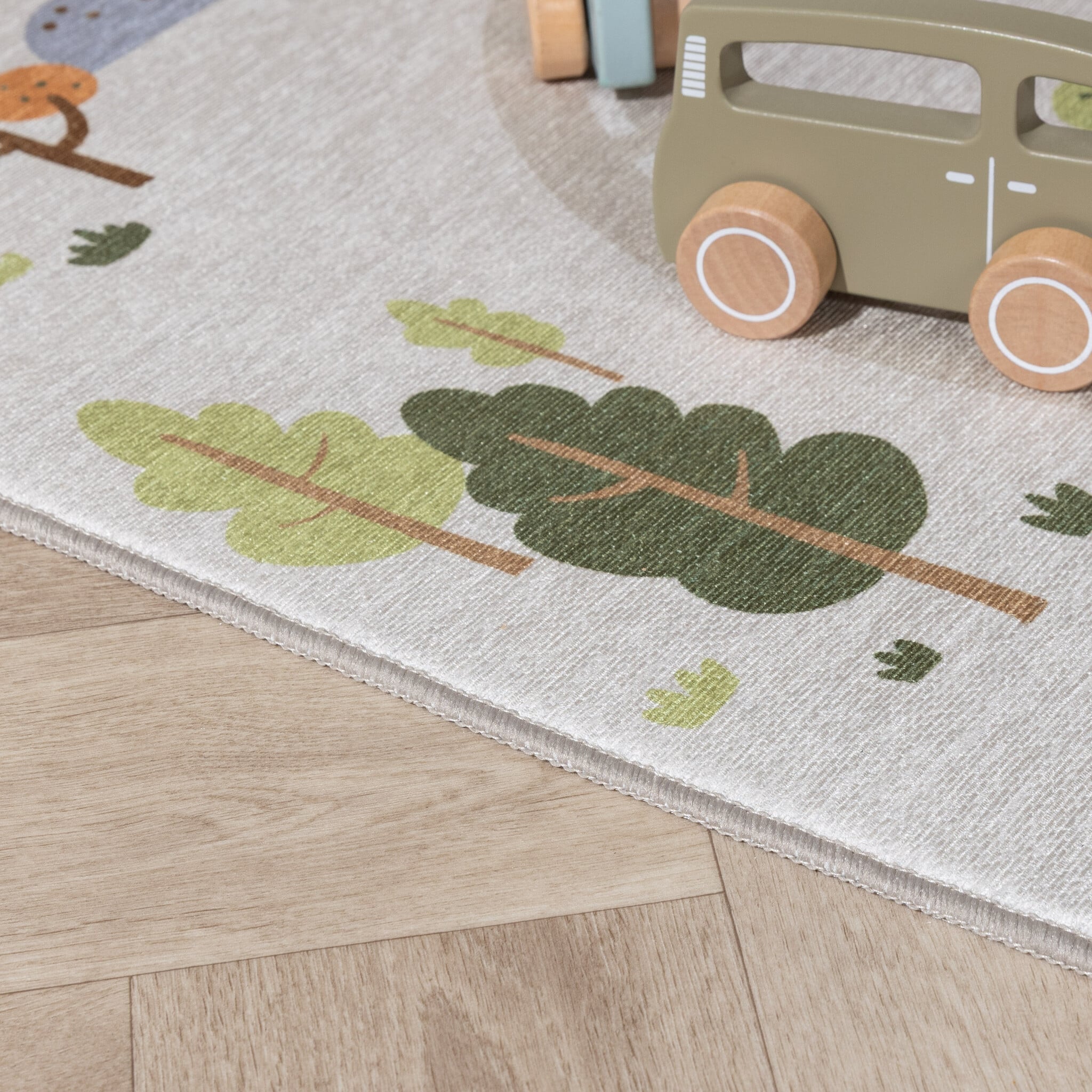 Car Play Rug - Rocky Ride Grey
