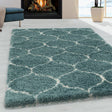 Berber floor rug - Agadir Circle Blue/Cream