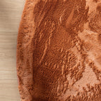 Round Low-Pile Rug – Cozy Terracotta