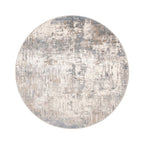 Round washable rug - Misha Grunge Cream/Grey