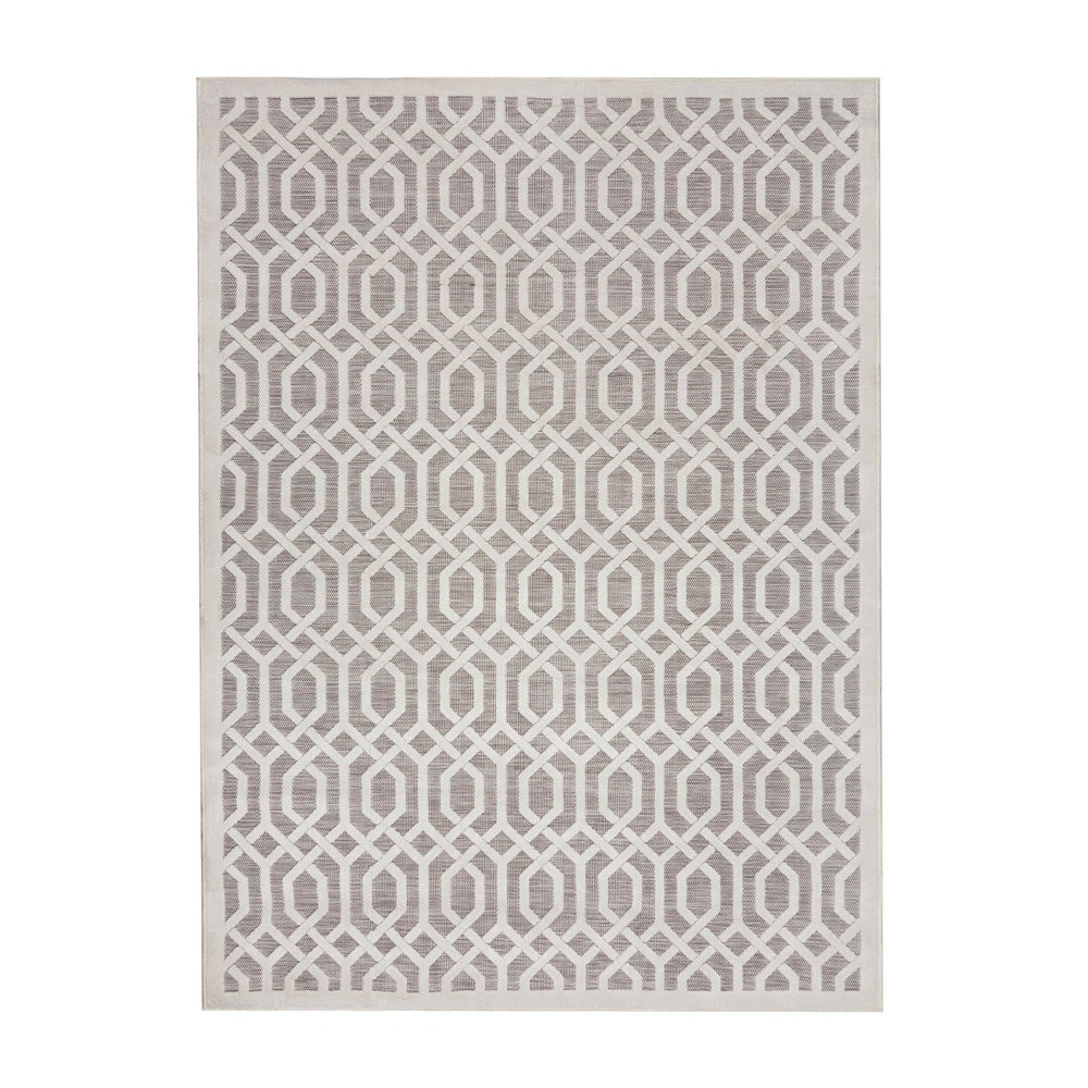 Outdoor Rug - Piatto Mataro Cream/White