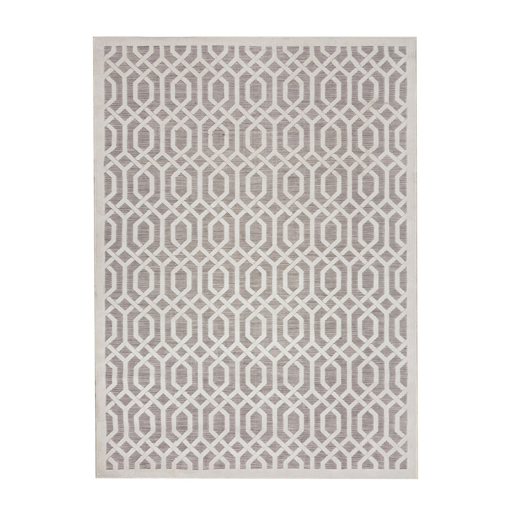 Outdoor Rug - Piatto Mataro Cream/White