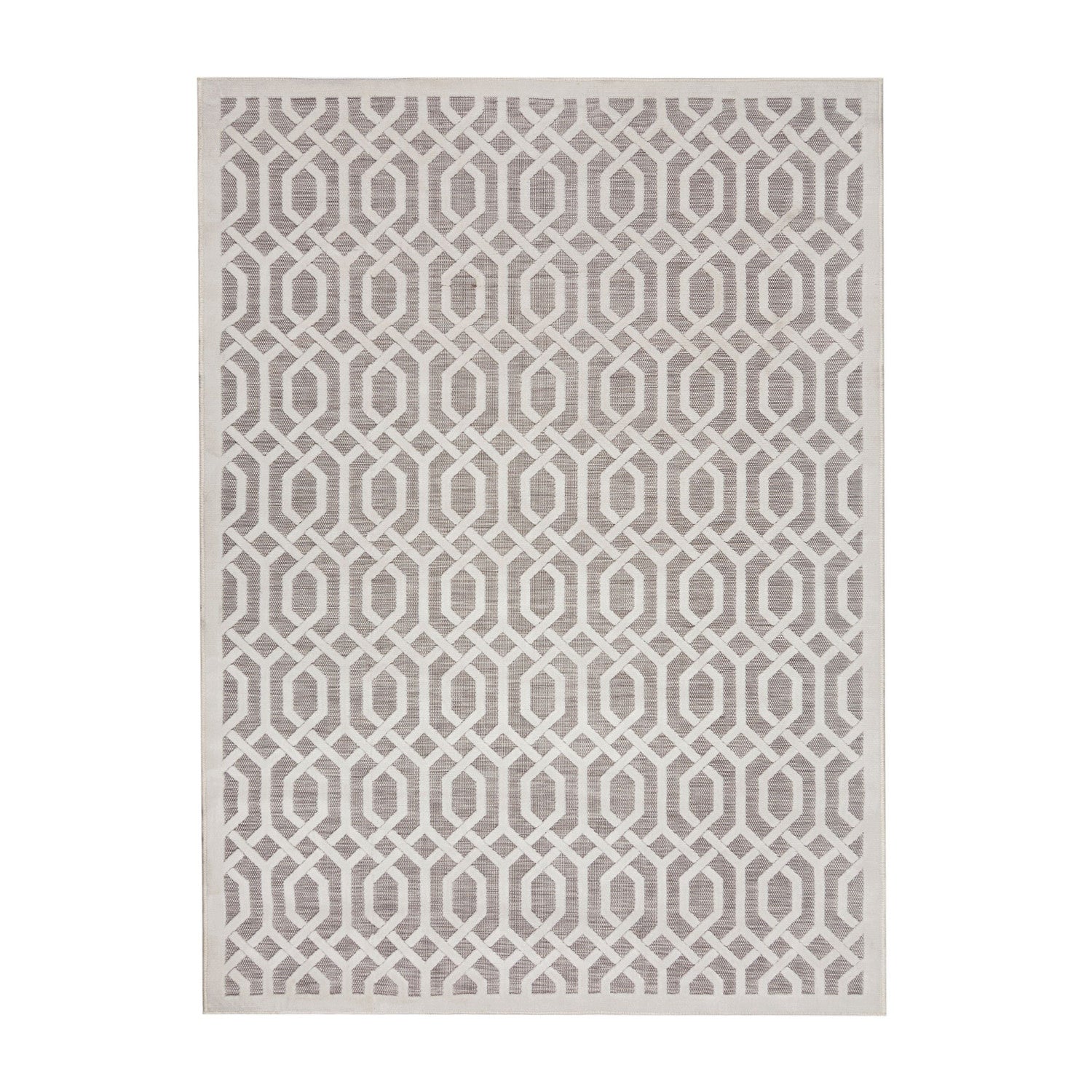 Outdoor Rug - Piatto Mataro Cream/White