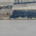 Graphic floor rug - Mado Asher Grey/Blue