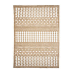 Washable Rug - Dunya Geo Beige/White
