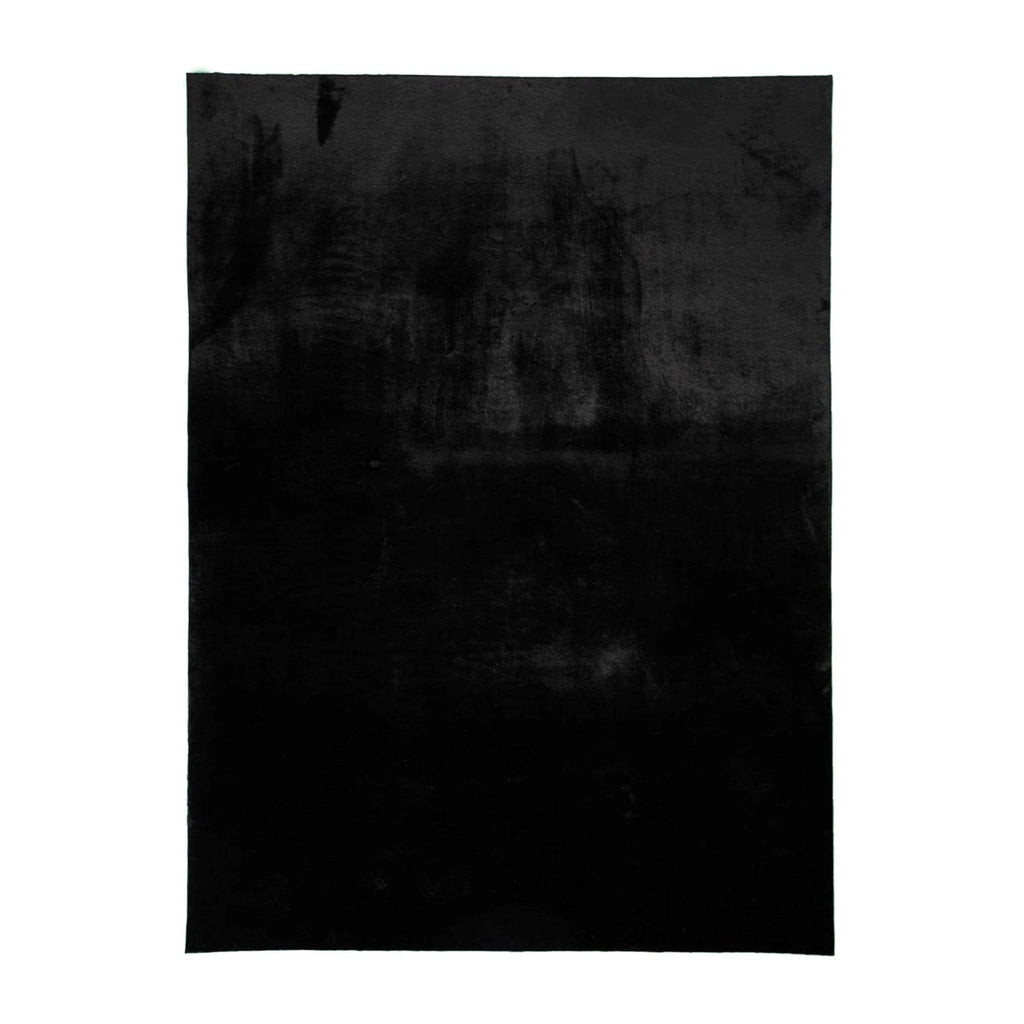 Soft Low-Pile Rug - Cozy Black
