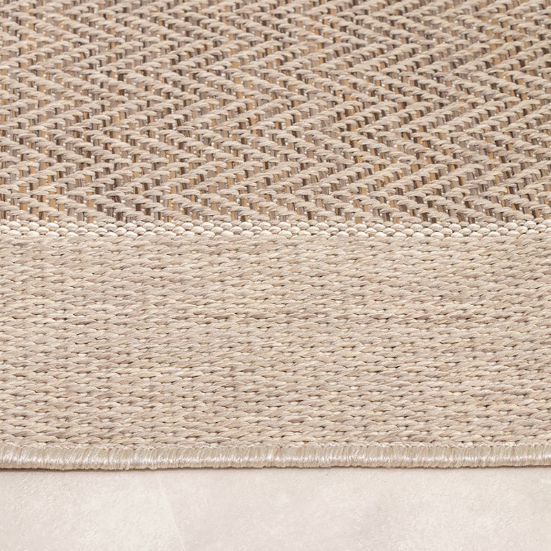 Jute Outdoor Rug - Fora Edge Natural