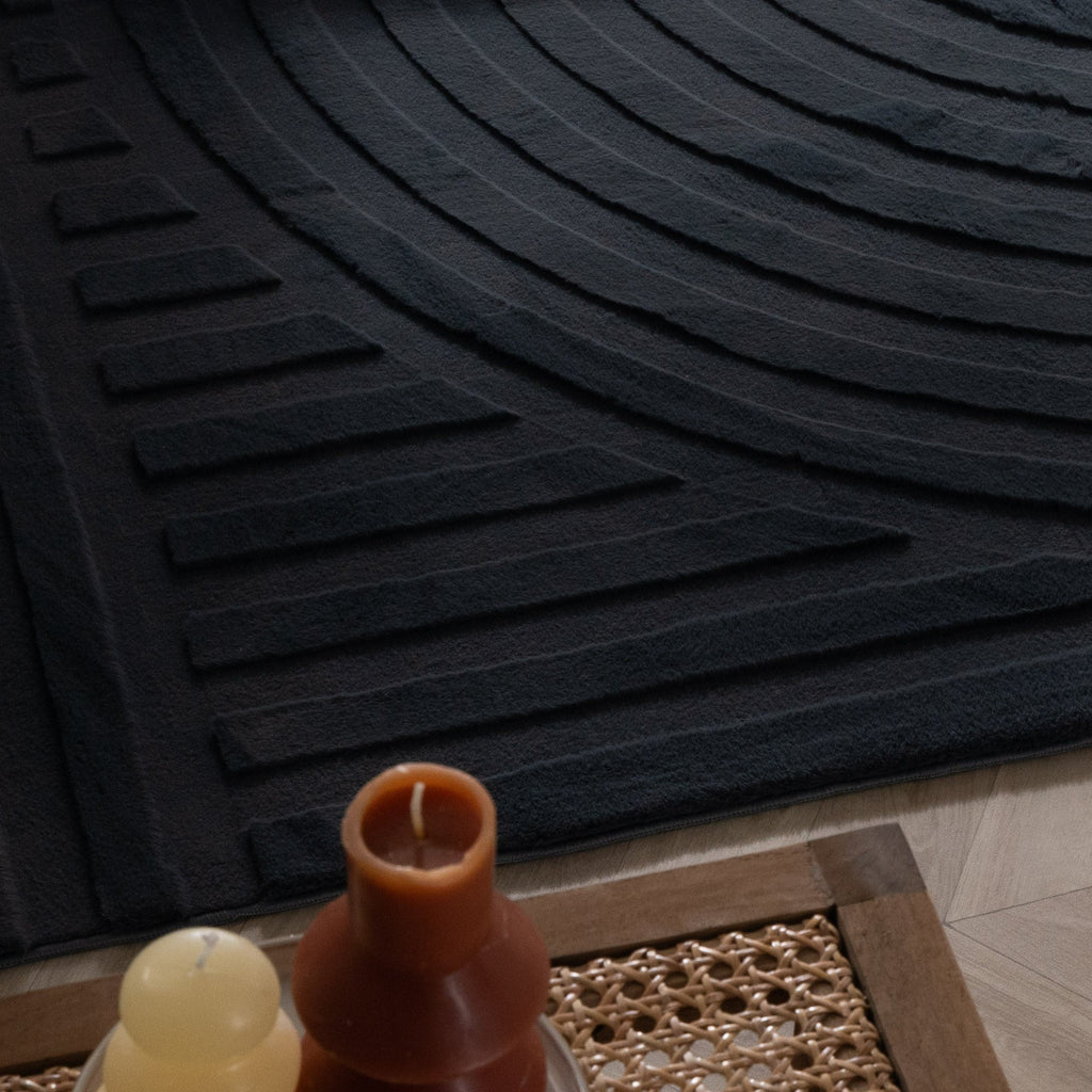 Irregular Rug - Flowy Wavy Anthracite