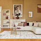 Viscose floor rug - Graphix 3164 Circles Ivory