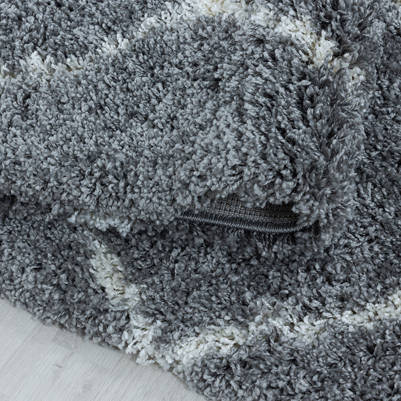 Berber Rug - Agadir Lines Grey/Cream