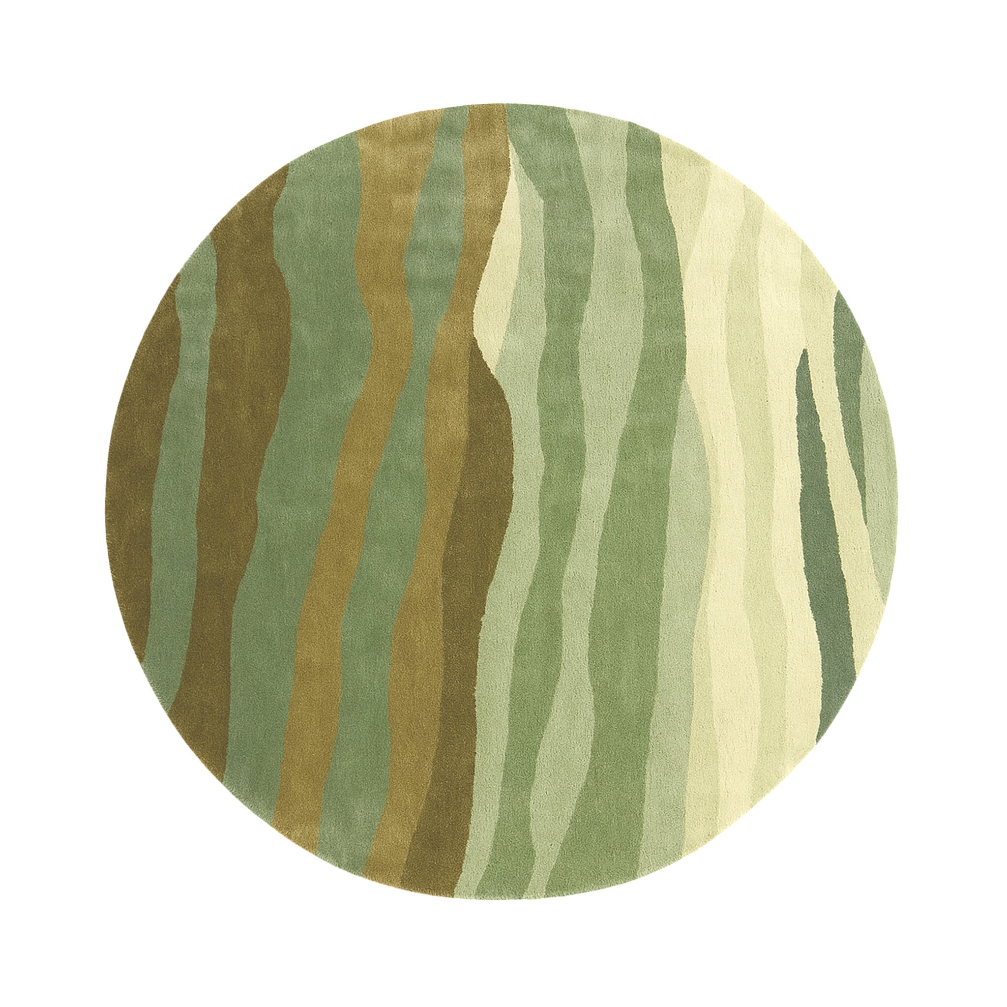 Round Wool Rug – Liora Green