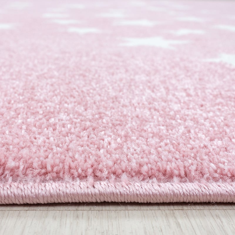 Kids floor rug - Bambi Star Pink