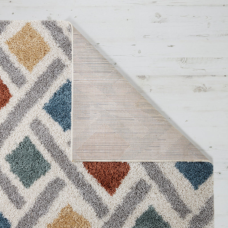 High-pile floor rug - Alano Sketch Multicolor