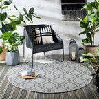 Round outdoor rug - Floreno Milan Grey/Anthracite