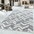 Scandinavian floor rug - Pitea Panel Grey/Cream