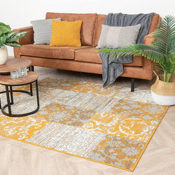 Patchwork Rug - Famous Ochre Yellow
