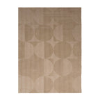 Wool Rug - Giselle Circles Beige