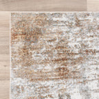Washable Abstract Rug - Misha Grunge Cream/Brown