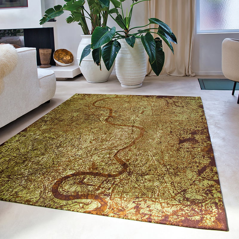 Graphic floor rug - Cities London 9320