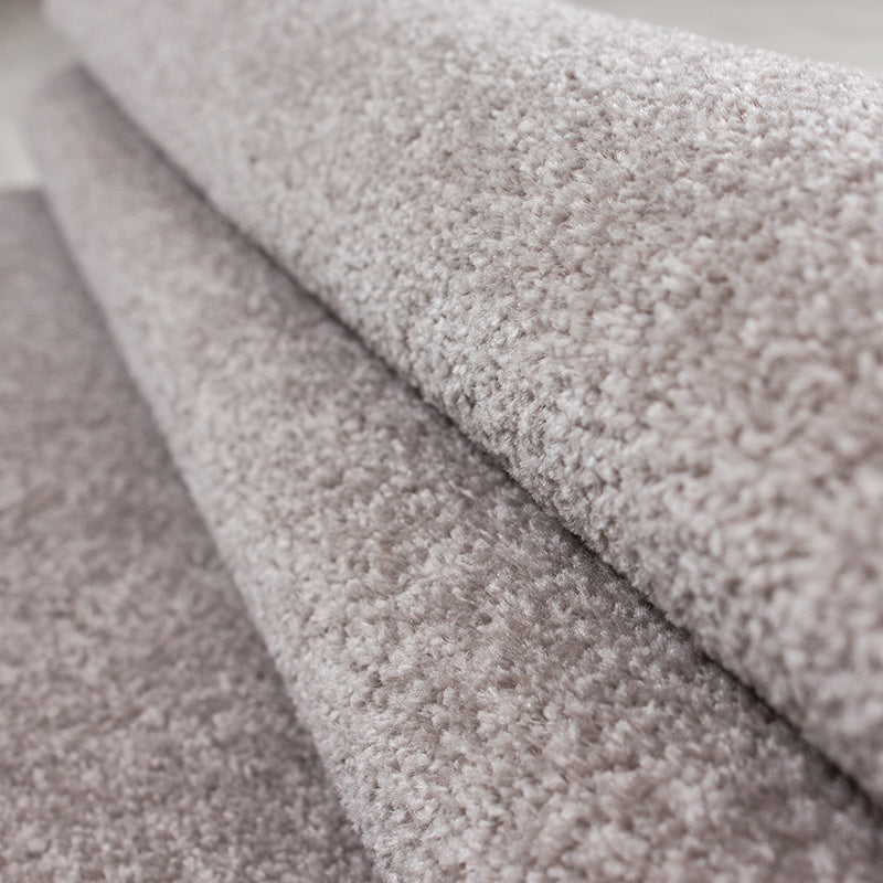 Round low-pile floor rug - Asa Beige