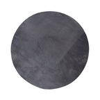 Round Low-Pile Rug - Cozy Anthracite