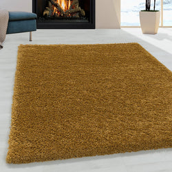 High-pile floor rug - Softy Ochre Yellow