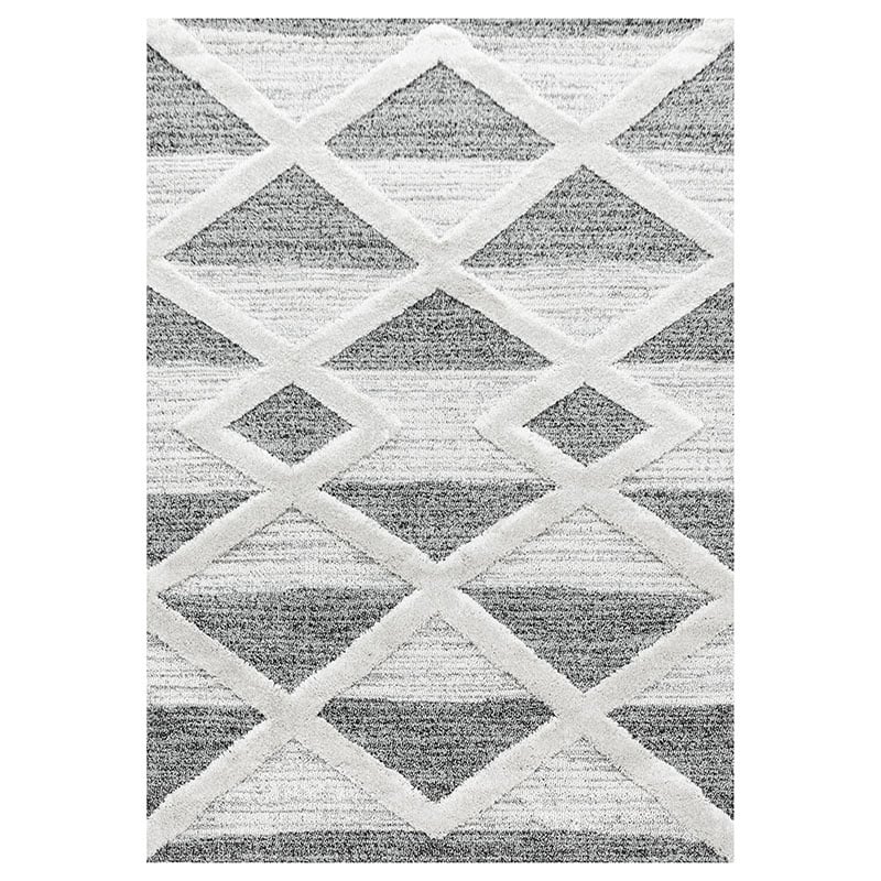 Scandinavian Rug - Pitea Lines Grey/Cream