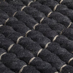 Wool floor rug - Louise Black