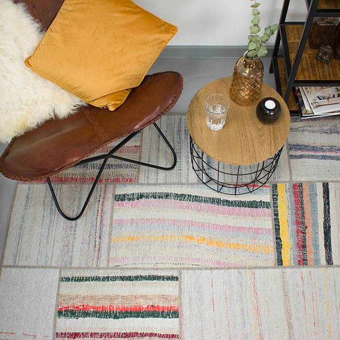 Rug patchwork - Moods Gray/Multicolour No.15