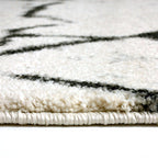 Modern Rug - Flash Lines Cream/Black