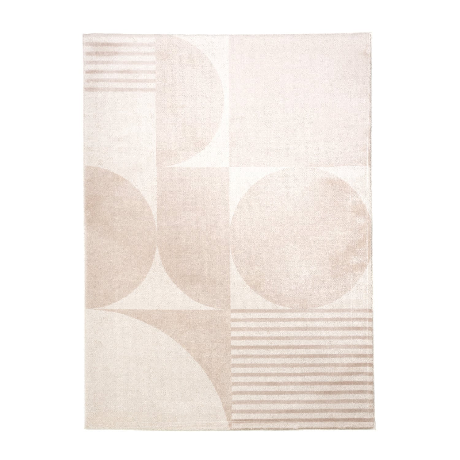 Japandi Rug - Aurora Circles Beige
