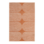 Modern Outdoor Rug - Porto Curves Terracotta