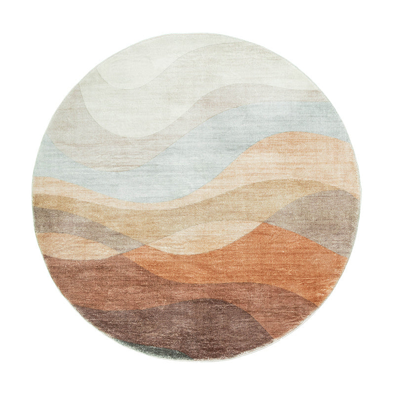 Round Modern Rug - Field Terra