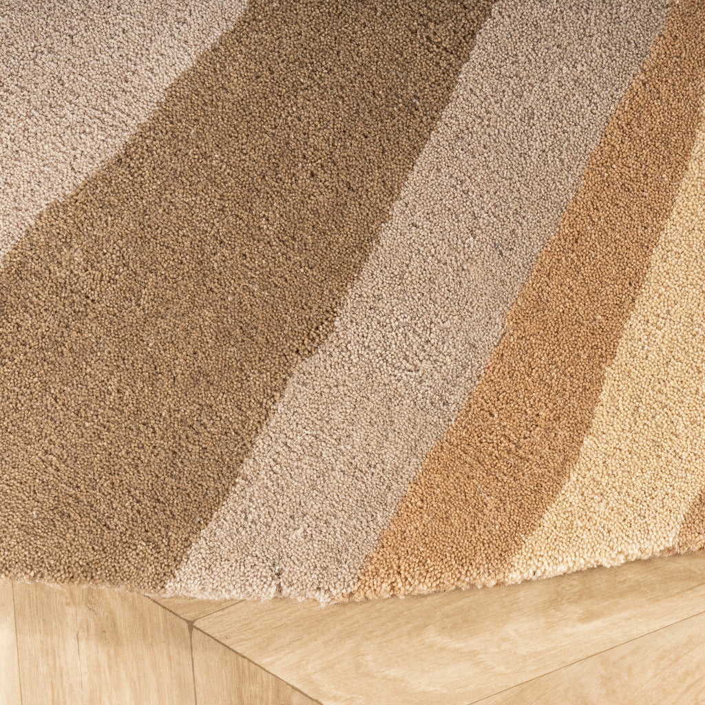 Round Wool Rug – Liora Beige