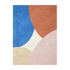 Geometric Rug – Swing Circles Blue/Pink