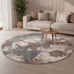 Round washable rug - Misha Flow Multicolor
