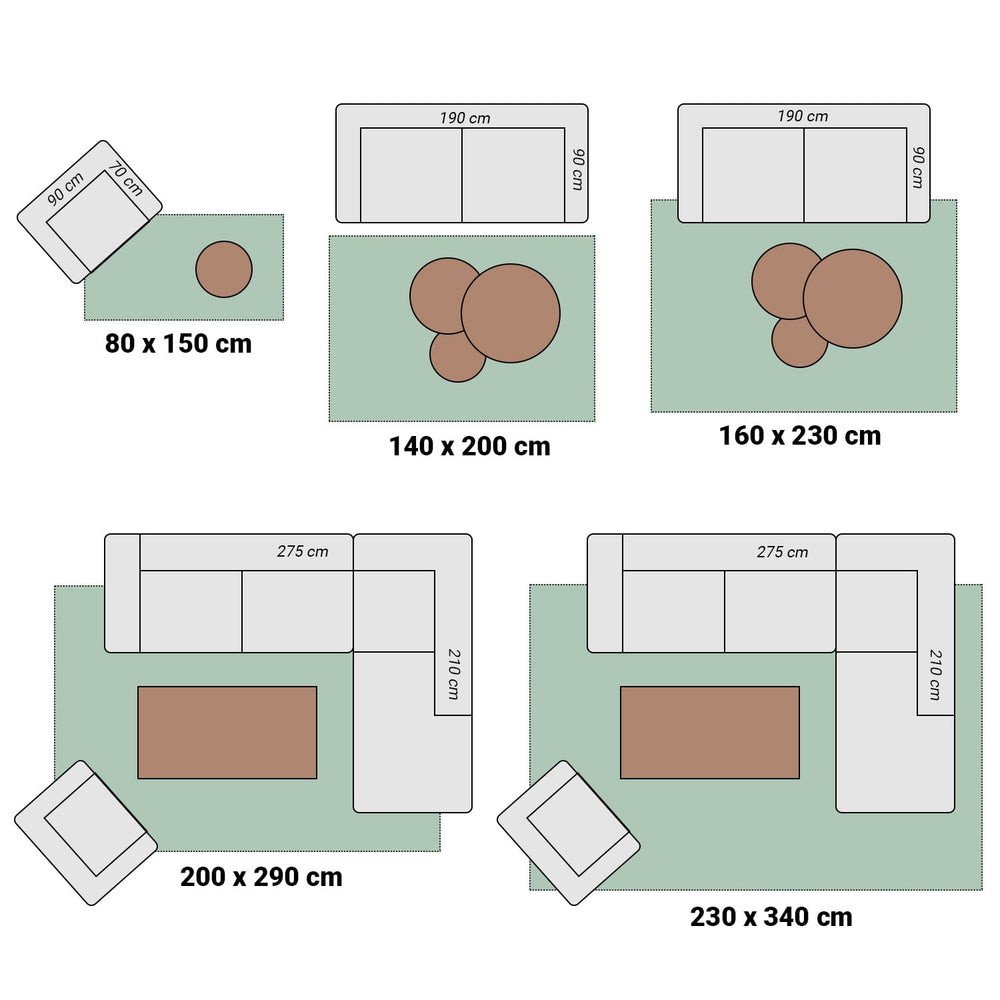 High-pile floor rug custom size - Viterbo CS 856