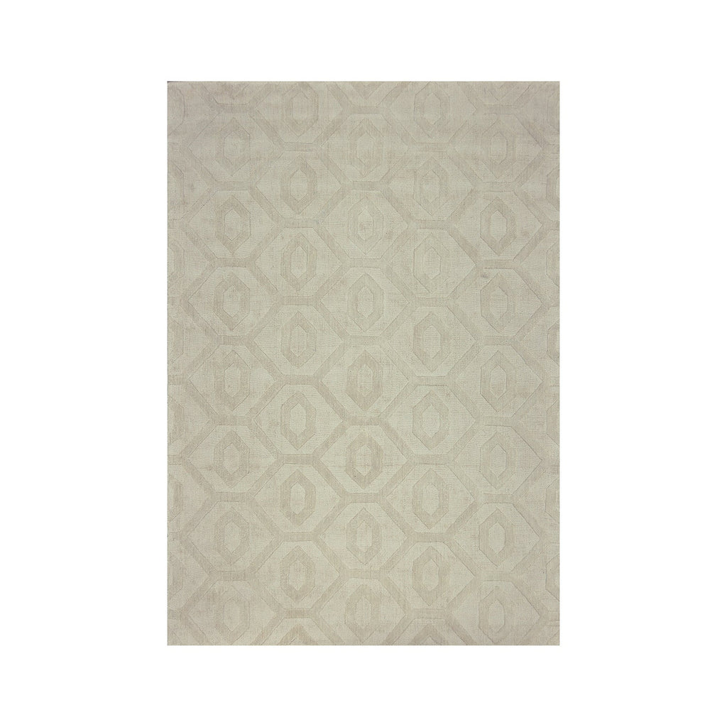 Geometric floor rug - Hermine Ivory