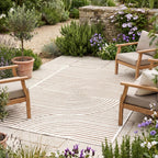 Modern Rug - Nori Curves White/Taupe