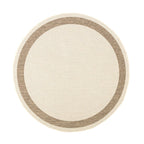 Round Jute Outdoor Rug - Nomad Edge Cream