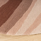 Round Wool Rug – Liora Pink