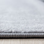 Modern floor rug - Plus Black 8007