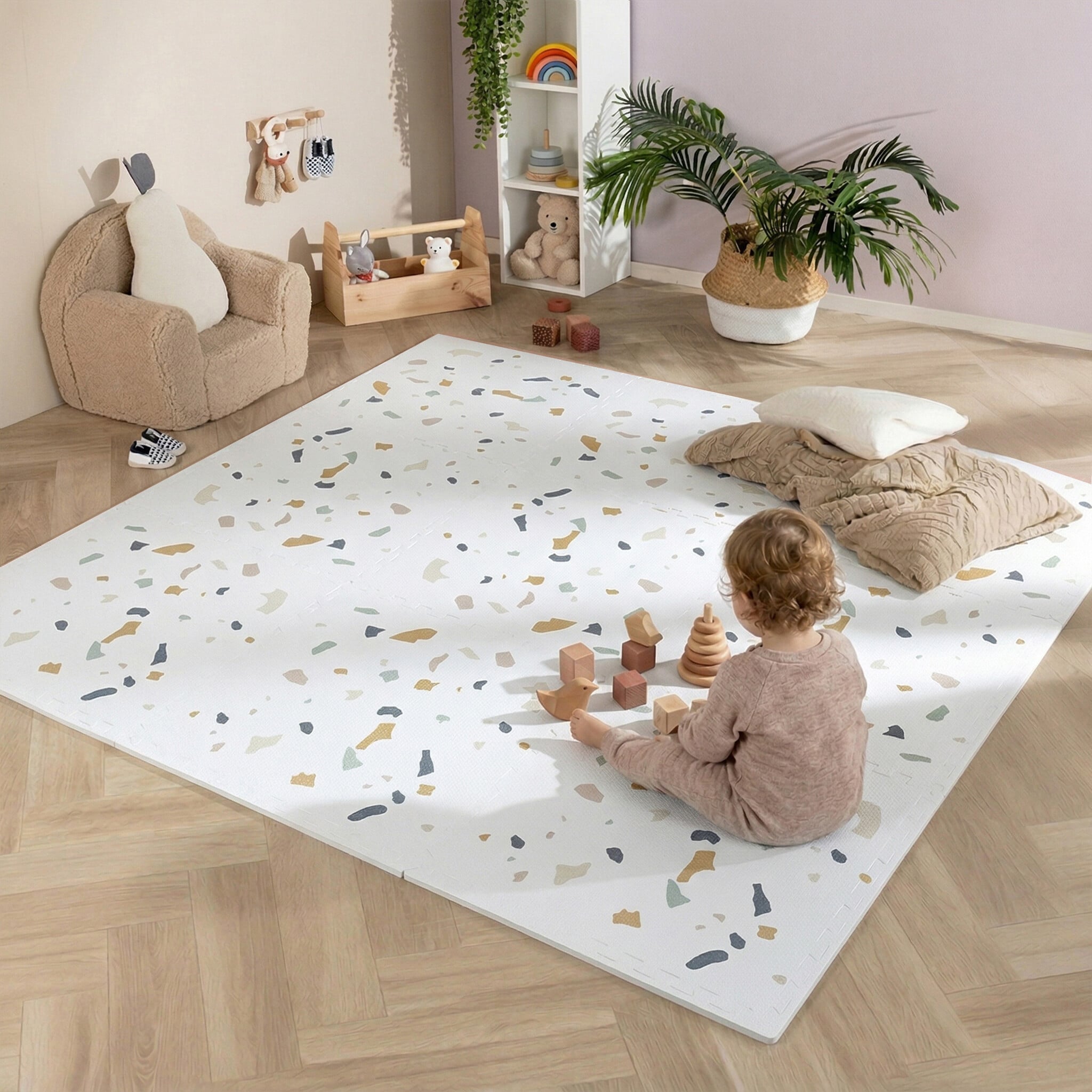 Foam puzzelmat - Alfie XL Confetti Multicolor