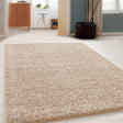 High Pile Rug - Solid Beige