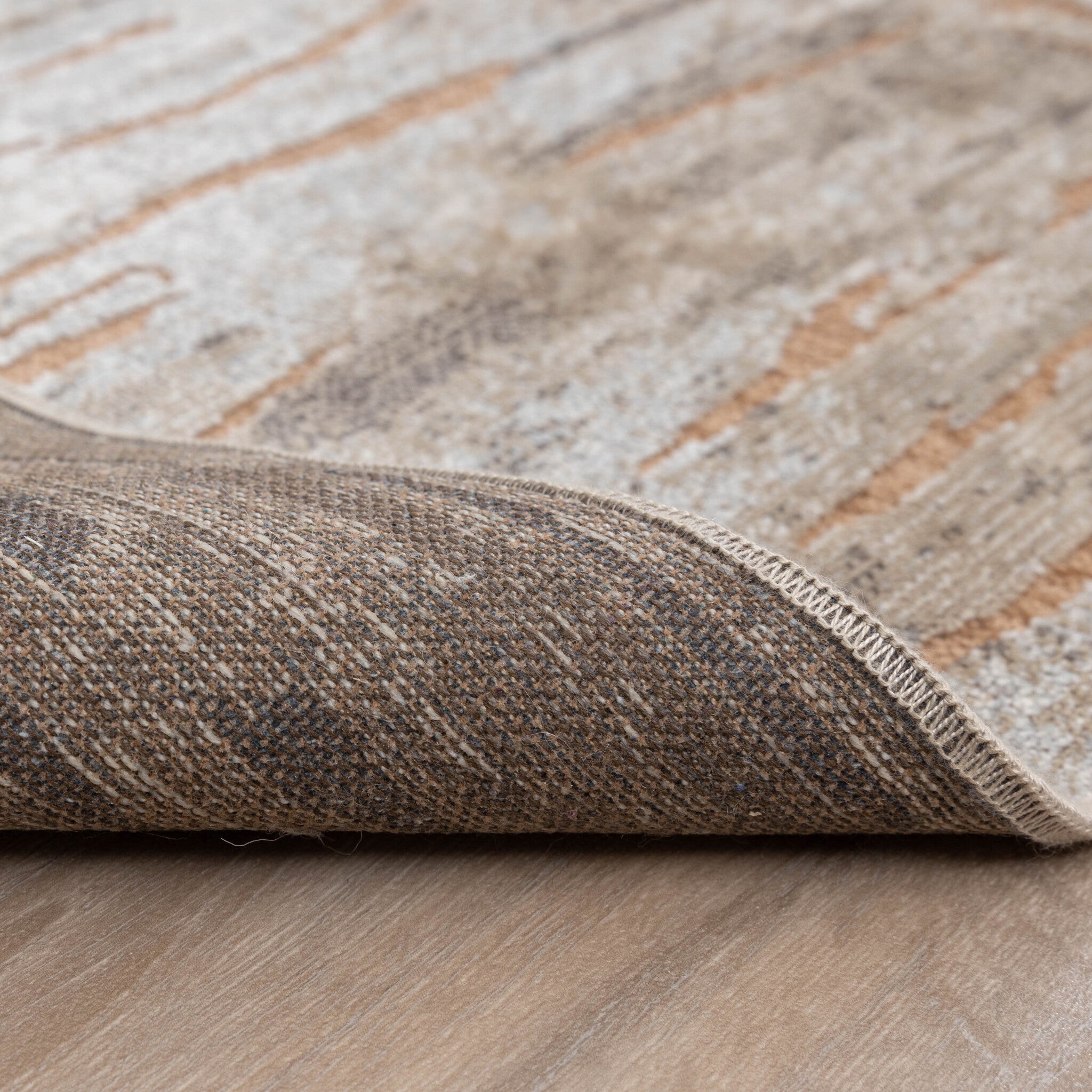 Modern Rug - Hendrix Grunge Cream/Terracotta